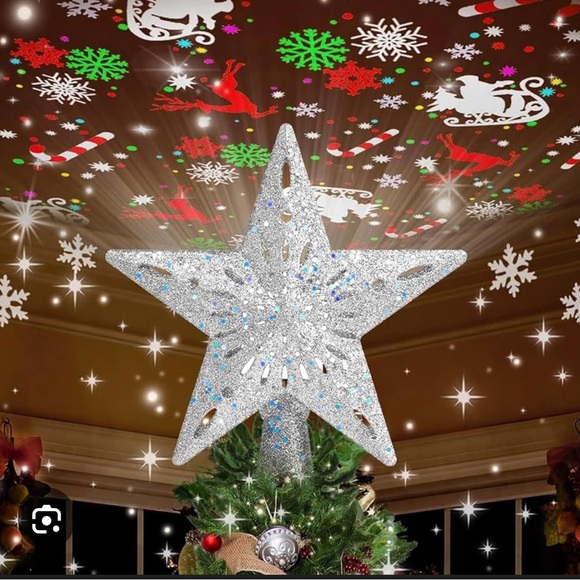 Silver Star Tree Topper - Picture 2 of 4